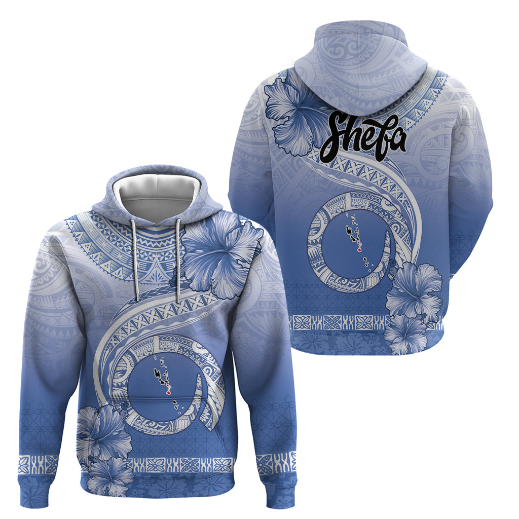 Shefa Vanuatu Zip Hoodie Hibiscus Sand Drawing with Pacific Pattern