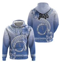 Shefa Vanuatu Zip Hoodie Hibiscus Sand Drawing with Pacific Pattern