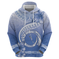 Shefa Vanuatu Zip Hoodie Hibiscus Sand Drawing with Pacific Pattern