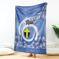 Tafea Vanuatu Blanket Hibiscus Sand Drawing with Pacific Pattern