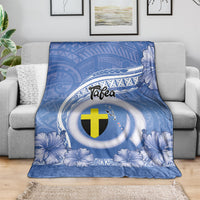 Tafea Vanuatu Blanket Hibiscus Sand Drawing with Pacific Pattern