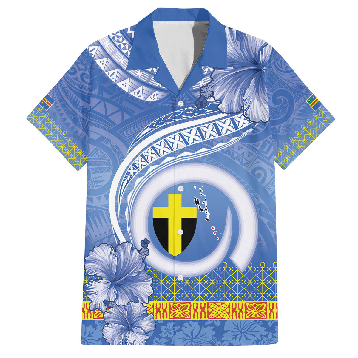 Tafea Vanuatu Family Matching Off Shoulder Short Dress and Hawaiian Shirt Hibiscus Sand Drawing with Pacific Pattern