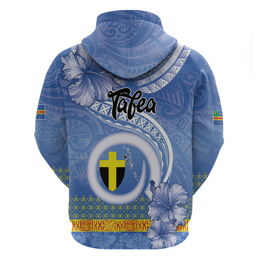 Tafea Vanuatu Hoodie Hibiscus Sand Drawing with Pacific Pattern