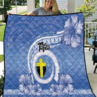 Tafea Vanuatu Quilt Hibiscus Sand Drawing with Pacific Pattern