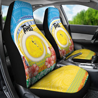 Torba Vanuatu Car Seat Cover Hibiscus Sand Drawing with Pacific Pattern