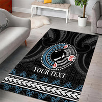 Custom Fiji and New Zealand Area Rug Maori Fern Mix Tapa Tribal Unique LT9 - Polynesian Pride