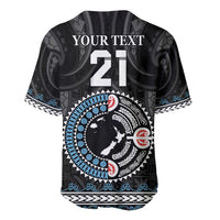 Custom Fiji and New Zealand Baseball Jersey Maori Fern Mix Tapa Tribal Unique LT9 - Polynesian Pride