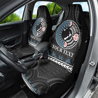 Custom Fiji and New Zealand Car Seat Cover Maori Fern Mix Tapa Tribal Unique LT9 - Polynesian Pride