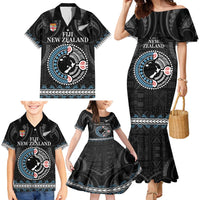 Custom Fiji and New Zealand Family Matching Mermaid Dress and Hawaiian Shirt Maori Fern Mix Tapa Tribal Unique LT9 - Polynesian Pride