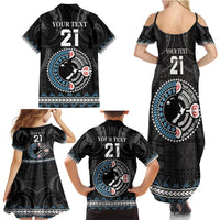 Custom Fiji and New Zealand Family Matching Summer Maxi Dress and Hawaiian Shirt Maori Fern Mix Tapa Tribal Unique LT9 - Polynesian Pride