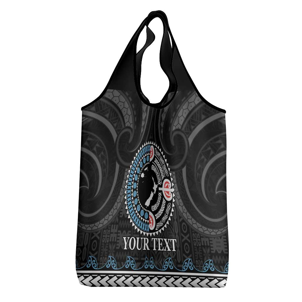 Custom Fiji and New Zealand Grocery Bag Maori Fern Mix Tapa Tribal Unique LT9 - Polynesian Pride