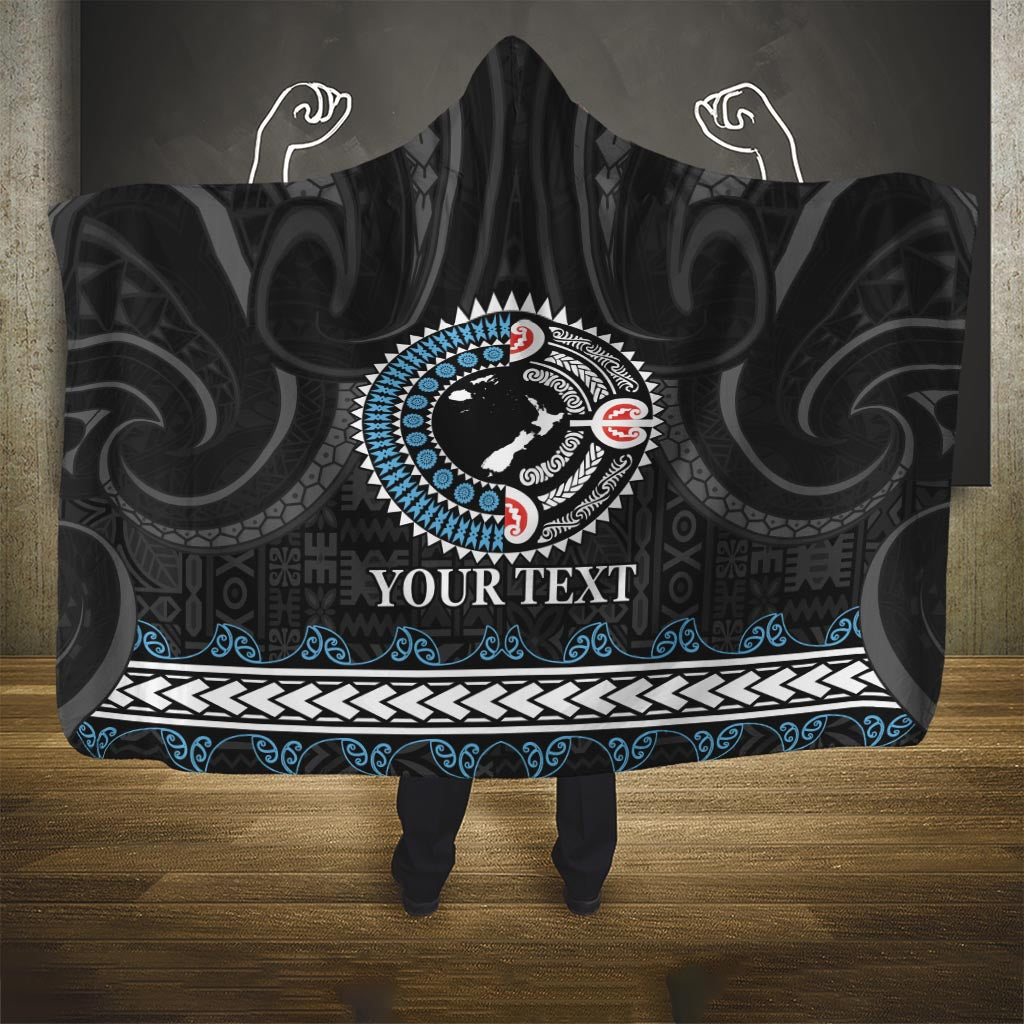 Custom Fiji and New Zealand Hooded Blanket Maori Fern Mix Tapa Tribal Unique LT9 - Polynesian Pride