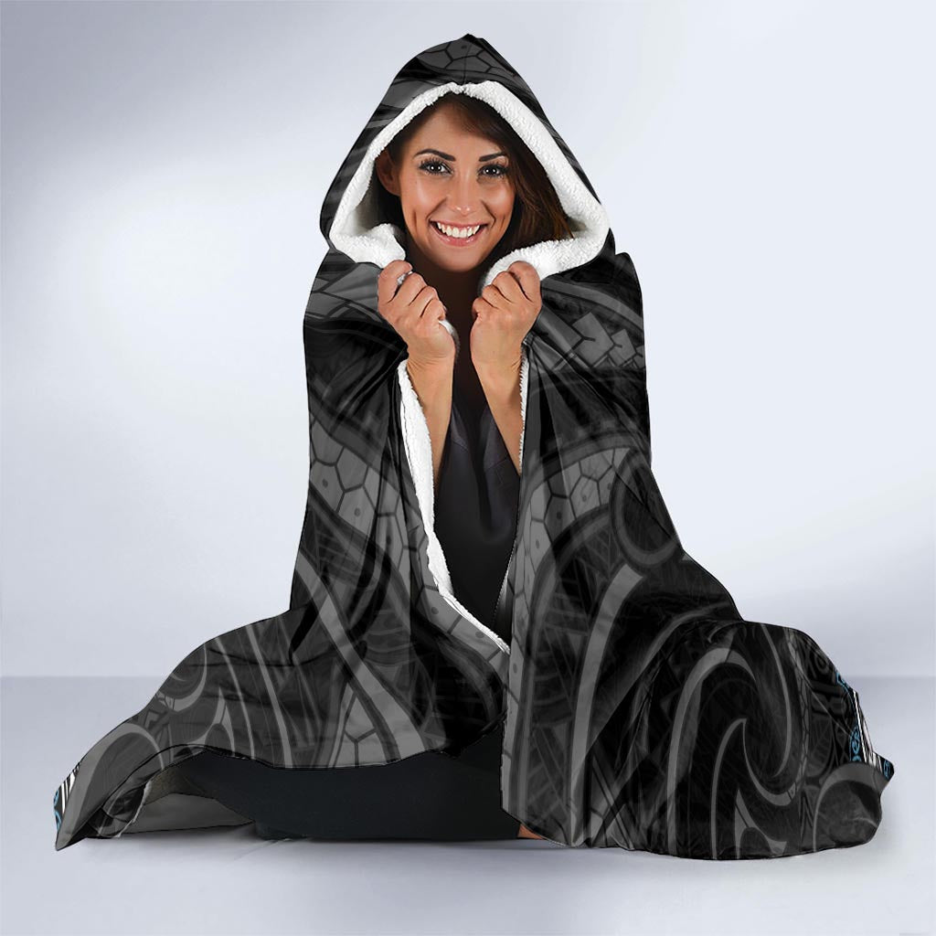 Custom Fiji and New Zealand Hooded Blanket Maori Fern Mix Tapa Tribal Unique LT9 - Polynesian Pride
