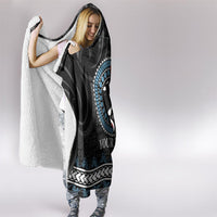 Custom Fiji and New Zealand Hooded Blanket Maori Fern Mix Tapa Tribal Unique LT9 - Polynesian Pride