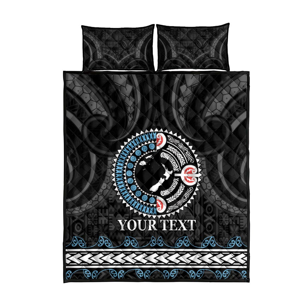 Custom Fiji and New Zealand Quilt Bed Set Maori Fern Mix Tapa Tribal Unique LT9 - Polynesian Pride