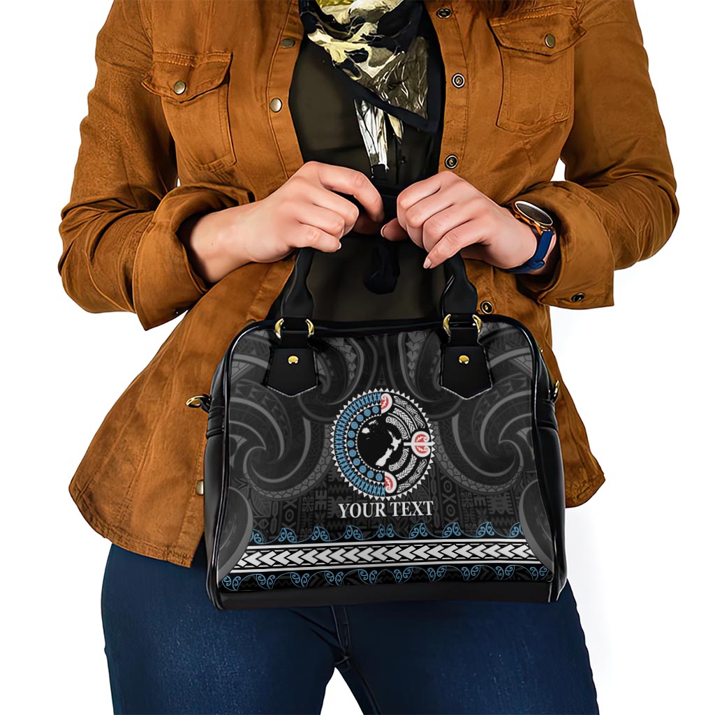 Custom Fiji and New Zealand Shoulder Handbag Maori Fern Mix Tapa Tribal Unique LT9 - Polynesian Pride