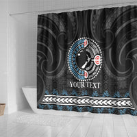 Custom Fiji and New Zealand Shower Curtain Maori Fern Mix Tapa Tribal Unique LT9 - Polynesian Pride