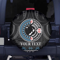 Custom Fiji and New Zealand Spare Tire Cover Maori Fern Mix Tapa Tribal Unique LT9 - Polynesian Pride