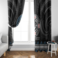 Custom Fiji and New Zealand Window Curtain Maori Fern Mix Tapa Tribal Unique LT9 - Polynesian Pride