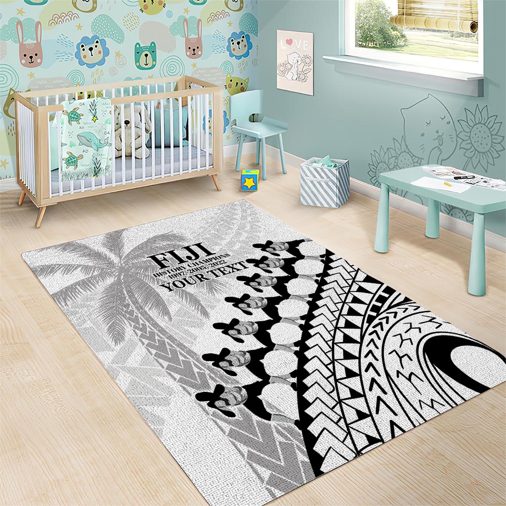 Custom Fiji Rugby Cibi Dance Area Rug Create History World Cup Sevens