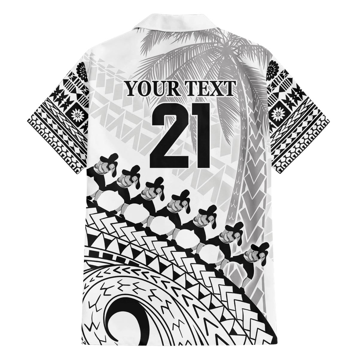 Custom Fiji Rugby Cibi Dance Family Matching Off The Shoulder Long Sleeve Dress and Hawaiian Shirt Create History World Cup Sevens LT9 - Polynesian Pride