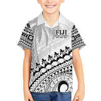 Custom Fiji Rugby Cibi Dance Family Matching Tank Maxi Dress and Hawaiian Shirt Create History World Cup Sevens
