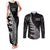 New Zealand Black Fern 7s Couples Matching Tank Maxi Dress and Long Sleeve Button Shirt History World Cup Sevens