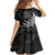 New Zealand Black Fern 7s Family Matching Off The Shoulder Long Sleeve Dress and Hawaiian Shirt History World Cup Sevens