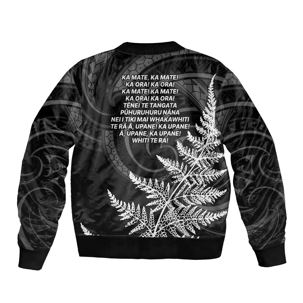 New Zealand Black Fern 7s Sleeve Zip Bomber Jacket History World Cup Sevens