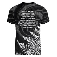 New Zealand Black Fern 7s Women V-Neck T-Shirt History World Cup Sevens LT9 - Polynesian Pride