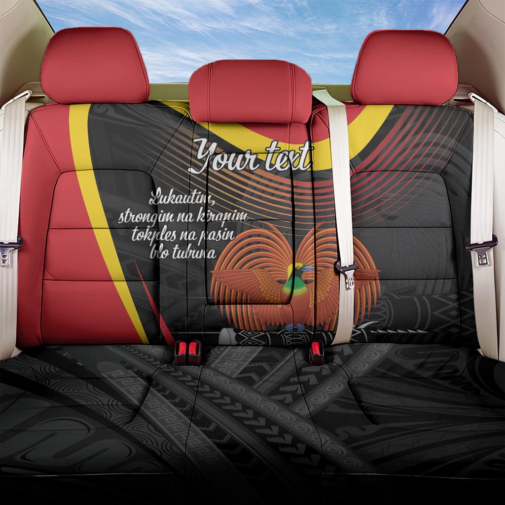 Personalised Papua Niugini Tok Pisin Wik Back Car Seat Cover LT9 One Size Red - Polynesian Pride