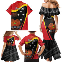 Personalised Papua Niugini Tok Pisin Wik Family Matching Mermaid Dress and Hawaiian Shirt LT9 - Polynesian Pride