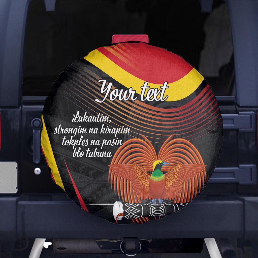 Personalised Papua Niugini Tok Pisin Wik Spare Tire Cover