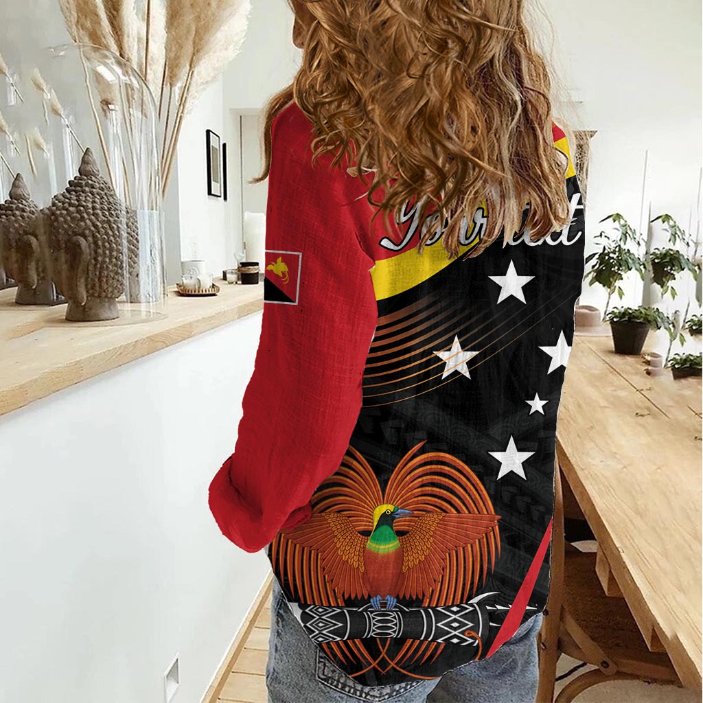 Personalised Papua Niugini Tok Pisin Wik Women Casual Shirt
