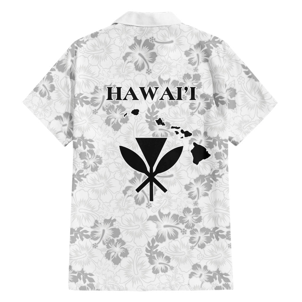 Hawaii Lei Kamehameha Family Matching Mermaid Dress and Hawaiian Shirt Ke'oke'o Seamless Pattern Hibiscus Flower LT9 - Polynesian Pride