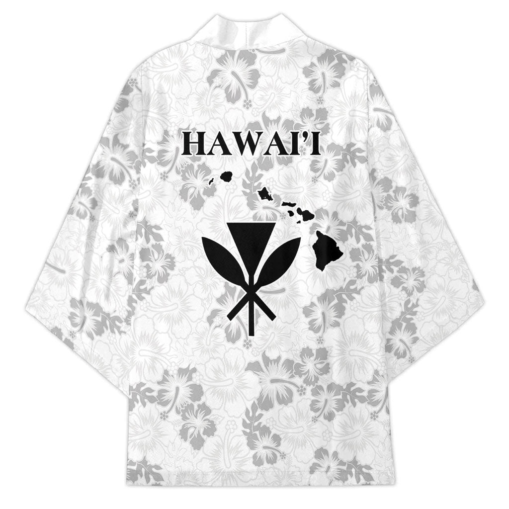 Hawaii Lei Kamehameha Kimono Ke'oke'o Seamless Pattern Hibiscus Flower