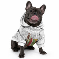Hawaii Lei Kamehameha Pet Hoodie Ke'oke'o Seamless Pattern Hibiscus Flower LT9 - Polynesian Pride