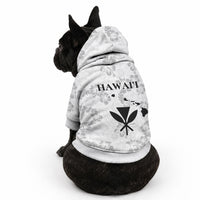 Hawaii Lei Kamehameha Pet Hoodie Ke'oke'o Seamless Pattern Hibiscus Flower LT9 - Polynesian Pride
