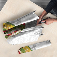 Hawaii Lei Kamehameha Umbrella Ke'oke'o Seamless Pattern Hibiscus Flower