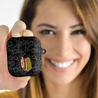 Hawaii Lei Kamehameha AirPods Case Ele'ele Seamless Pattern Hibiscus Flower