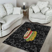 Hawaii Lei Kamehameha Area Rug Ele'ele Seamless Pattern Hibiscus Flower