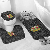 Hawaii Lei Kamehameha Bathroom Set Ele'ele Seamless Pattern Hibiscus Flower