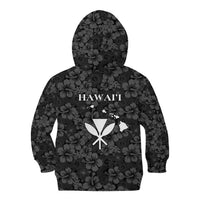 Hawaii Lei Kamehameha Kid Hoodie Ele'ele Seamless Pattern Hibiscus Flower