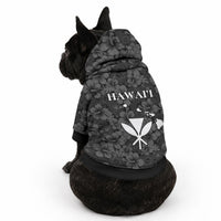 Hawaii Lei Kamehameha Pet Hoodie Ele'ele Seamless Pattern Hibiscus Flower LT9 - Polynesian Pride