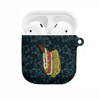 Hawaii Lei Kamehameha AirPods Case Uliuli Seamless Pattern Hibiscus Flower
