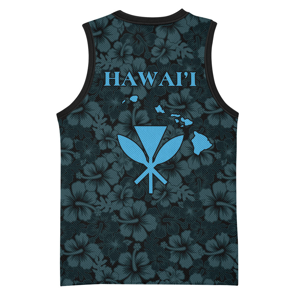 Hawaii Lei Kamehameha Basketball Jersey Uliuli Seamless Pattern Hibiscus Flower
