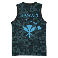 Hawaii Lei Kamehameha Basketball Jersey Uliuli Seamless Pattern Hibiscus Flower