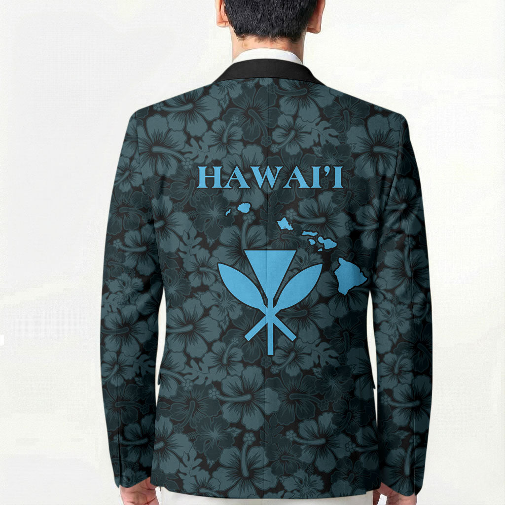 Hawaii Lei Kamehameha Blazer Uliuli Seamless Pattern Hibiscus Flower