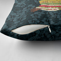 Hawaii Lei Kamehameha Pillow Cover Uliuli Seamless Pattern Hibiscus Flower