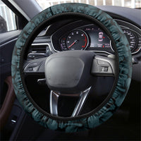 Hawaii Lei Kamehameha Steering Wheel Cover Uliuli Seamless Pattern Hibiscus Flower